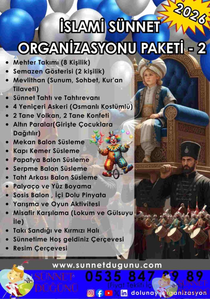 İslami Sünnet Düğünü Organizasyonu Paketi 2026