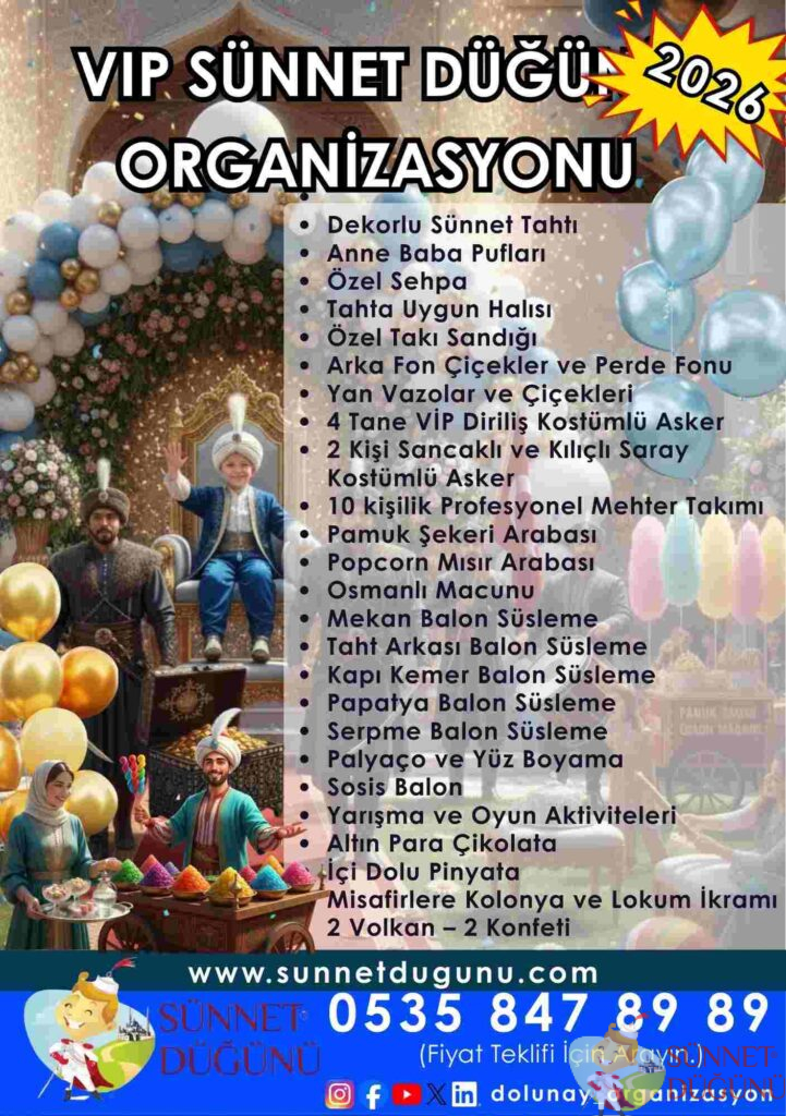 Vip Sünnet Organizasyonu Paketi 2026